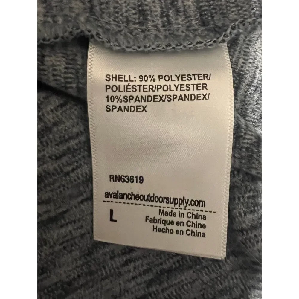Avalanche Outdoor Supply Women’s Zip Up Hoodie Jacket Gray Size Large Pockets - Picture 5 of 5